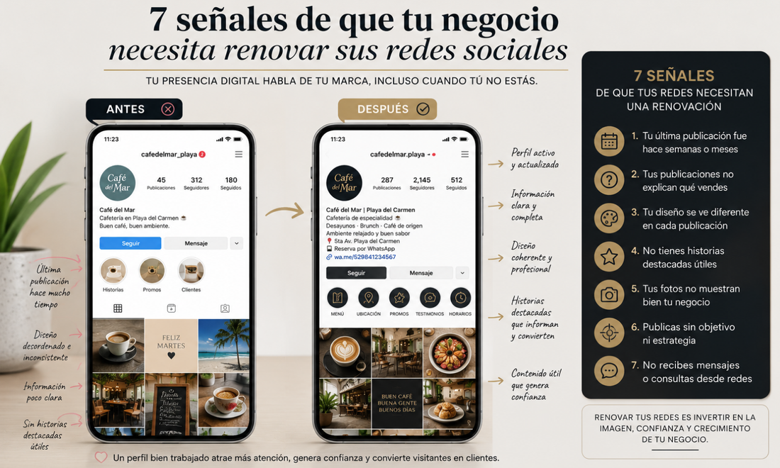 7 señales de que tu negocio necesita renovar sus redes sociales
